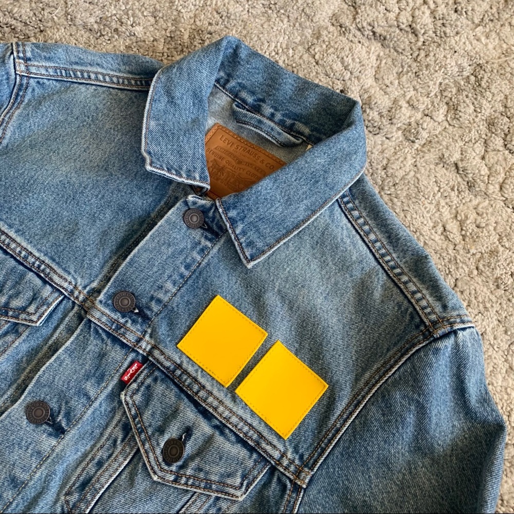 Levi’s Sample Yellow Square Denim Jacket - image 2